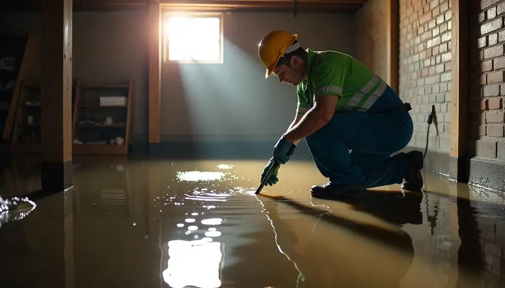 Professional water damage restoration services in Hazelhurst, WI